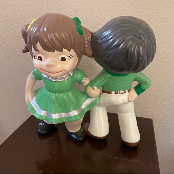 Vintage Ceramic Square Dancing Couple - Picture 4 of 5